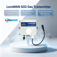 Détecteur de gaz SO2 LoRaWAN, capteur sans fil de température et d'humidité pour la surveillance de la qualité de l'air environnemental