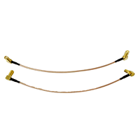 Câble coaxial RG316 SMA-KW-RG316-SMA-KW avec connecteurs SMA femelle coudés et SMA femelle coudés