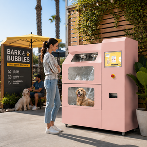 Estación de Lavado de Mascotas para Exteriores, Resistente a la Intemperie, de Autoservicio, para Parques Caninos y Resorts - Product Image 1