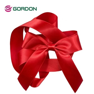 Red satin <span class=keywords><strong>pre</strong></span>-<span class=keywords><strong>tied</strong></span> <span class=keywords><strong>Bow</strong></span> cho giftbox đóng gói Gordon Băng DF satin <span class=keywords><strong>Ribbon</strong></span> <span class=keywords><strong>Bow</strong></span> với Stretch <span class=keywords><strong>Loop</strong></span> cho quà tặng bao bì - Product Image 1