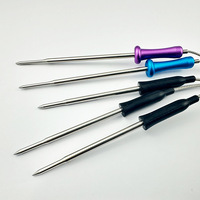 Fourchette de barbecue NTC100K avec manche en aluminium, sonde de température alimentaire avec manche en silicone, résistance en platine PT100/PT1000