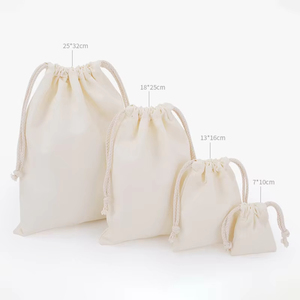 Wholesale Reusable Cotton Drawstring Bag Colorful Blank Small Mini Cotton Canvas Pouch for Candy <b>Gift</b> Jewelry Package Dust Bag - Product Image 4