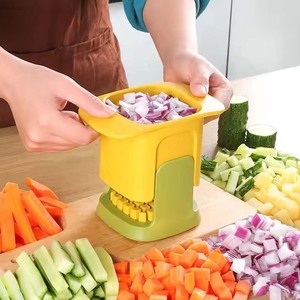 Hộ Gia Đình Nhà Bếp Tiện Ích Rau Chopper tay Báo Chí Hành Tây Dicer Dưa Chuột Khoai Tây Slicer đa chức năng <span class=keywords><strong>Veggie</strong></span> Công cụ Cắt - Product Image 1