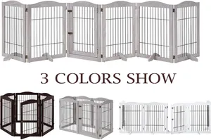 Möbels til 31,5 Zoll extra hoch klappbar freistehende hölzerne Hunde barriere Laufs tall Pet Gate