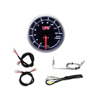 2 Kit de jauge de température de gaz d'échappement à affichage LED blanc/rouge ambre de haute qualité 1/16 "Pyromètre pour automobile - Product Image 5