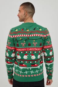 Tùy Chỉnh Unisex Xmas Áo Len Quần Áo Mùa Đông Crew Cổ Jacquard Áo Thun Đan Vài Giáng Sinh - Product Image 5