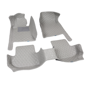 Haute qualité sport personnalisé imperméable PVC cuir rouge luxe voiture tapis tapis ensemble complet pour Kia <span class=keywords><strong>Tesla</strong></span> pour Toyota Elantra série 7 - Product Image 1