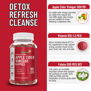 Caramelle Gommose alla Vitamina C, Collagene e Aceto di Mele, Keto Pre-Allenamento, Biotina per Crescita di <span class=keywords><strong>Capelli</strong></span>, Pelle e Glutei - Product Image 3