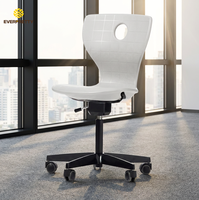 Chaise d'Écolier Moderne Personnalisée pour Salle de Classe, Ergonomique, avec Pieds en Métal et Hauteur Réglable, en Plastique