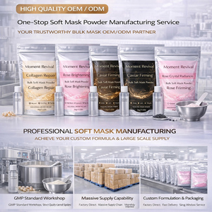 ผงมาส์กแบบนุ่มสูตรเฉพาะ OEM รับผลิตภายใต้แบรนด์ของคุณเอง คอลลาเจน คาเวียร์ กุหลาบ คลอเรลล่า มาส์กแบบแห้งสำหรับปั้นหน้า สูตรเฉพาะ บรรจุภัณฑ์ตามสั่ง ผู้ผลิต - Product Image 4