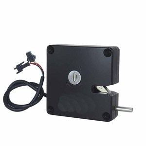 Serrure électromagnétique à clé mécanique 12V 2A pour armoire, bagages, stockage autonome, distributeur automatique de fitness, casier solénoïde - Product Image 2
