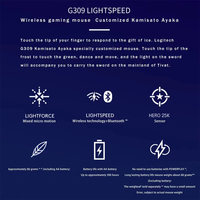 Logitech G309 Kamisato Ayaka LIGHTSPEED Mouse Gaming Nirkabel Koneksi Dual Mode Ringan untuk Kantor dan Game