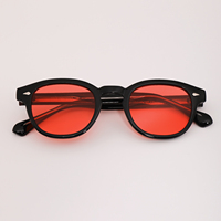 Lunettes Finewell 6201 Vintage Ovales CP pour un Sommeil Paisible, Verres Bloquant 99% de la Lumière Bleue, Lunettes de Jeu, Verres Rouge Orange, Lunettes d'Ordinateur pour Femmes et Hommes