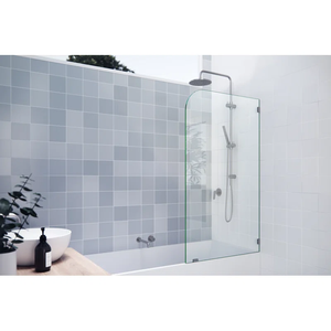 Pantalla de ducha individual para conversión de <span class=keywords><strong>bañera</strong></span> Pantalla de baño de ducha de vidrio templado Kit de pantalla de ducha individual de fácil instalación - Product Image 2