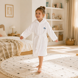 <span class=keywords><strong>Accappatoio</strong></span> in Spugna con Cappuccio 100% Cotone Beige, Resistente per Hotel e Casa, per Donne e Bambini, con Cintura, Fornitore di Abbigliamento da Casa - Product Image 1