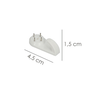ตะขอแขวนรูปภาพขนาดใหญ่ (แพ็ค 3 ชิ้น แบบพลาสติกใส) ตะปู - Product Image 2
