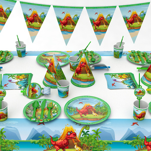 Fournitures de fête sur le thème des dinosaures, ensemble de décorations de fête Little Dino pour les enfants, fête d'anniversaire ou décoration de baby shower - Product Image 6