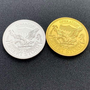 Moneda Conmemorativa de Bronce Chapado en Barra con el Logotipo de la Guardia Patriótica de <span class=keywords><strong>Ohio</strong></span>, Estados Unidos, que se Mantiene de Pie con Honor, Dignidad y Respeto - Product Image 1