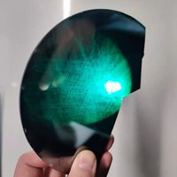 GIGAJEWE Pierre brute de moissanite de couleur verte, en forme de lingot ou de plaquette SiC, pour la fabrication de bijoux