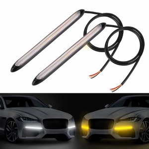 Feux de jour DRL pour voiture, bande lumineuse séquentielle pour phares de voiture, <span class=keywords><strong>2</strong></span> pièces/ensemble - Product Image 1