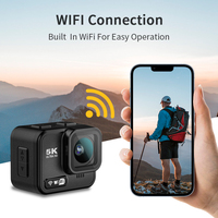 Mini Cámara Deportiva de Acción 21M Impermeable B08PRO 5K Ultra HD 4K 1080P con Pantalla Completa de 2.1", EIS, WIFI, Gran Angular de 170° y Sensor IMX386