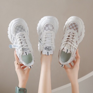 <span class=keywords><strong>Sneakers</strong></span> Chunky <span class=keywords><strong>Bianche</strong></span> a Scacchi da <span class=keywords><strong>Donna</strong></span> 2026 Hot Sale, Scarpe Sportive Traspiranti in Mesh - Product Image 5