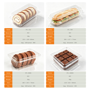 Contenedor Desechable Transparente de PET para Pasteles, Croissants, Muffins, Donuts, Bizcochos Suizos, Venta al por Mayor y Menor, OEM - Product Image 3