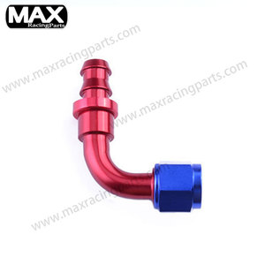 AN4 an6 an8 AN10 AN12 0 45 90 180 độ Hợp kim nhôm đẩy vào nhiên liệu dầu khí dòng ống Ống kết thúc một phù hợp Push-On Adapter - Product Image 5