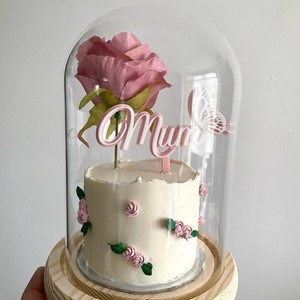 Acrylic <b>Cake</b> Topper Mum Butterfly <b>Cake</b> Decor Mother's Day Birthday Plugin 9cm Wide <b>Cake</b> <b>Decorating</b> <b>Supplies</b> - Product Image 3