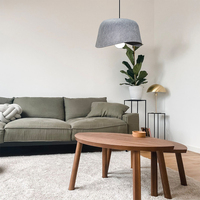 Lustre LED en feutre pour éclairage intérieur, absorption acoustique, lumière blanc chaud pour la maison, le bureau et les espaces de taille moyenne
