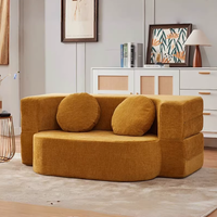 Sofá Cama Plegable de Espuma de Alta Densidad con Superficie de Tela, Gran Éxito de Ventas en Más de 50 Países, BTCS004 para Sala de Estar