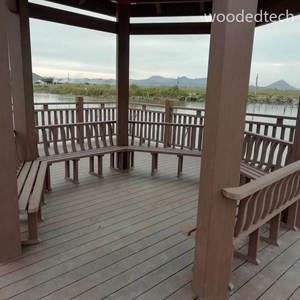 Logo personnalisé Pavillon en bois composite, léger mais robuste pour les promotions de marque - Product Image 1