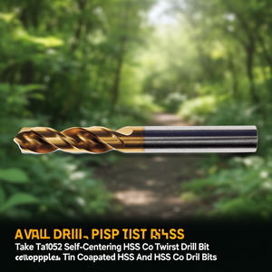 ดอกสว่านเจาะรูแบบ Self Centering HSS Co Twist Drill Bit รุ่น Ta1052 เคลือบ TiN และดอกสว่าน HSS และ HSS Co - Product Image 3