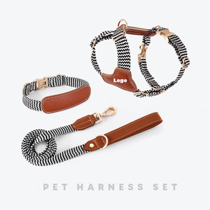 Arnés para perros con botones sólidos directos de fábrica, Collar de correa para perros pequeños, medianos y grandes, venta al por mayor transfronteriza a la moda - Product Image 1