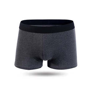 Lot de 10 caleçons de boxe mi-hauts pour hommes, respirants et confortables, sous-vêtements d'été avec logo à la taille, design frais et simple - Product Image 3