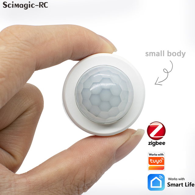 Scimagic 3063 Zigbee Human Motion Sensor Smart Home PIR Motion Sensor Detector Security Smart Life Works With Alexa Google Home