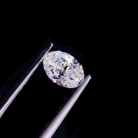 Yüksek kaliteli Lab yetiştirilen Oval Moissanite elmas DEF beyaz renk mükemmel kesim VVS 1 karat takı yapımı için