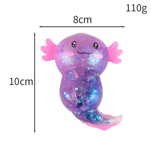 Girls Kids Party Favors Squishy Cute Stretchy Squeeze Toys Sensory Fidget Toys for Adult Stress Relief Axolotl Squeeze Toy - Product Image 5