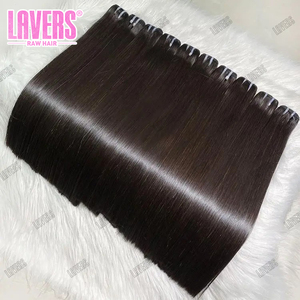 Paquets de cheveux humains avec fermeture Paquets de cheveux humains droits vierges cambodgiens bruts, cheveux bruts de donneur unique vietnamien à double tirage - Product Image 5