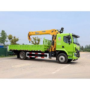 Grue montée sur camion Dongfeng Chenglong M3 4x2, grue à flèche droite XC MG 12 tonnes pour travaux d'ingénierie électrique - Product Image 3
