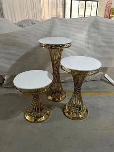 Présentoir de support de dessert de table de gâteau d'acier inoxydable de taille différente d'événement de partie pour la décoration de mariage - Product Image 4