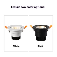Sortie d'usine COB Angle réglable tout en aluminium plafonnier Downlight projecteur pour éclairage intérieur