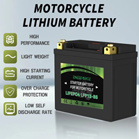 بطارية ليثيوم OEM EF-LFP1208B لبدء تشغيل الدراجات النارية 12.8 فولت 2-16 أمبير ساعة، بطارية ليثيوم فوسفات الحديد (LiFePO4) بقدرة 800 دورة، مناسبة للقوارب وغيرها، تعمل في درجات حرارة من -20 إلى 65 درجة مئوية.
