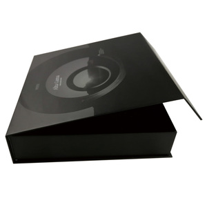 Rigid Magnetic Gift Box For Wine Bottle And Glass Cup With Black PE Foam - Product Image 1