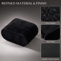Coussin de support pour montre en flanelle élastique douce et personnalisée, modèle Suixin A-03, en matériaux recyclés, pour boîte à bijoux, commode de chambre à coucher