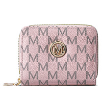 Dompet Koin Wanita dengan Resleting, Sederhana, Modis, Bahan PU, Lapisan Poliester, Dompet Genggam