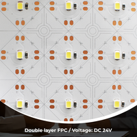 Panneau LED flexible 24V dimmable 6000K 242 LED avec diffuseur de surface, feuille LED pliable à CRI 90 élevé