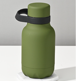 Italy Baseball Vacuum Insulated 304 Double Wall Stainless Steel Water <b>Bottle</b> Flask With Handgrip - Product Image 4