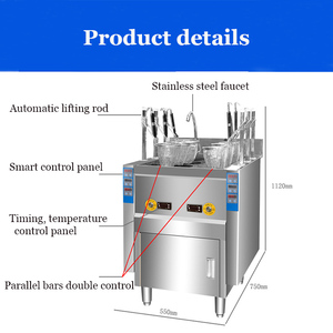 Machine électrique de cuisson instantanée de ramen à chauffage au gaz Cuiseur de nouilles automatique coréen à 6 têtes - Product Image 6