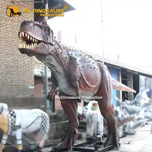 Mainan Dinosaurus Mini Animatronik Bergerak V Yang Berjalan Bersama Dinosaurus